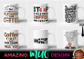 make amazing typography and custom coffee mug design